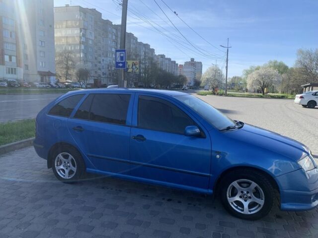 Синий Шкода Фабия, объемом двигателя 1.4 л и пробегом 261 тыс. км за 3200 $, фото 2 на Automoto.ua