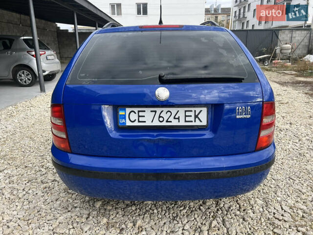 Синий Шкода Фабия, объемом двигателя 1.4 л и пробегом 293 тыс. км за 3500 $, фото 3 на Automoto.ua