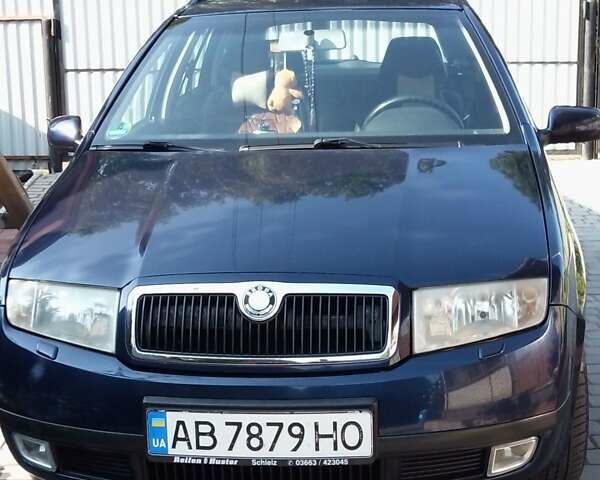 Синий Шкода Фабия, объемом двигателя 1.39 л и пробегом 163 тыс. км за 3500 $, фото 1 на Automoto.ua