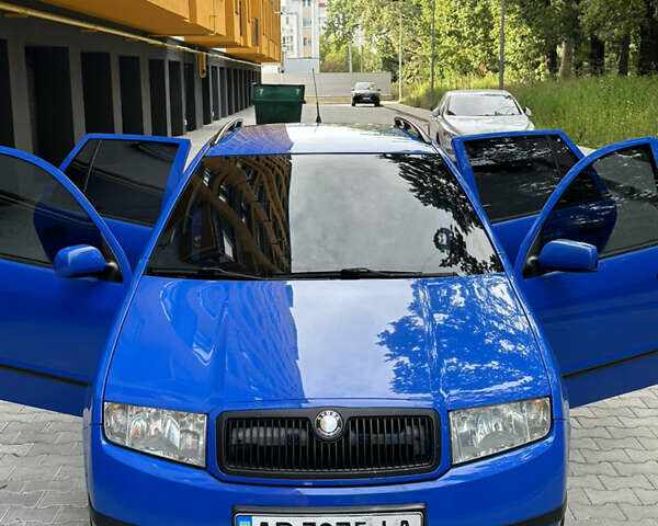Синий Шкода Фабия, объемом двигателя 1.4 л и пробегом 215 тыс. км за 3850 $, фото 16 на Automoto.ua