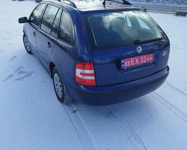 Синий Шкода Фабия, объемом двигателя 1.4 л и пробегом 263 тыс. км за 4600 $, фото 7 на Automoto.ua