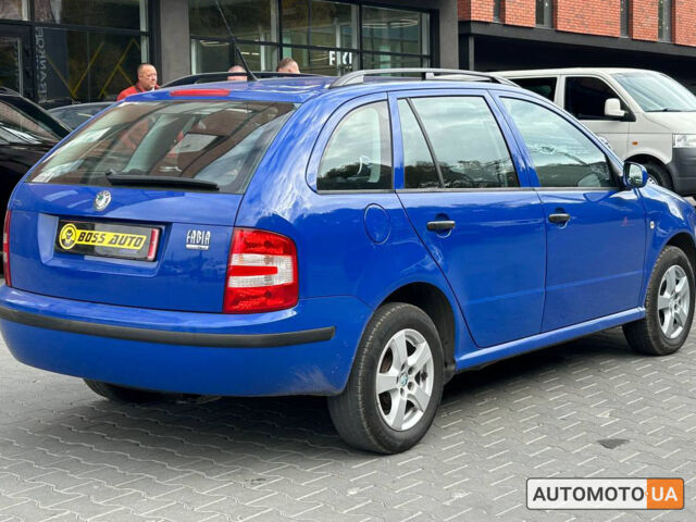 Синий Шкода Фабия, объемом двигателя 1.4 л и пробегом 248 тыс. км за 4800 $, фото 5 на Automoto.ua