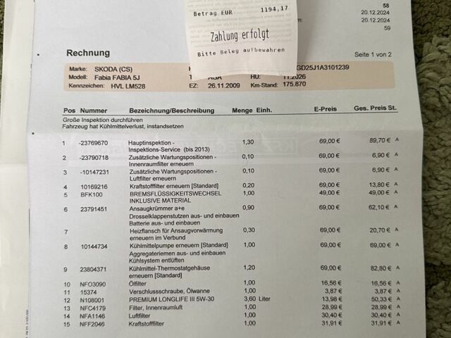 Синій Шкода Фабія, об'ємом двигуна 1.6 л та пробігом 178 тис. км за 6800 $, фото 11 на Automoto.ua