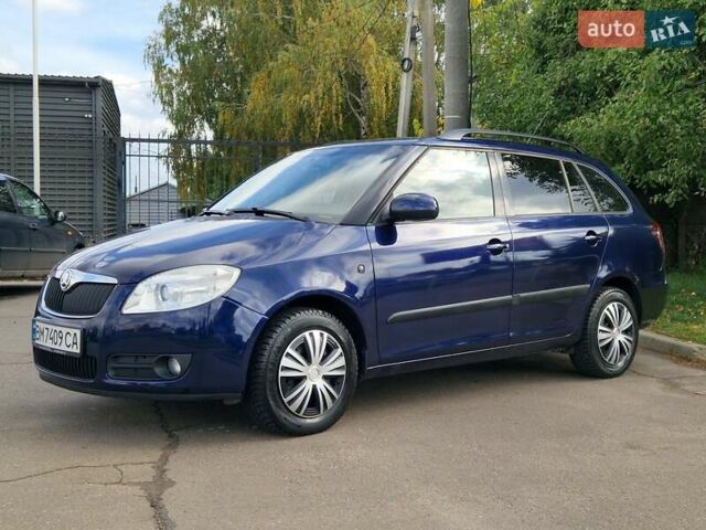 Синий Шкода Фабия, объемом двигателя 1.6 л и пробегом 225 тыс. км за 6500 $, фото 1 на Automoto.ua