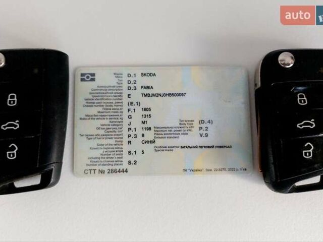 Синій Шкода Фабія, об'ємом двигуна 1.2 л та пробігом 198 тис. км за 6399 $, фото 16 на Automoto.ua