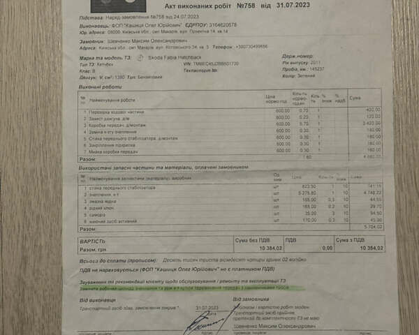 Зелений Шкода Фабія, об'ємом двигуна 1.4 л та пробігом 186 тис. км за 5500 $, фото 42 на Automoto.ua