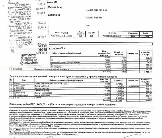 Шкода Фабия 2008 в Львове на Automoto.ua Оранжевый Шкода Фабия, объемом двигателя 1.39 л и пробегом 158 тыс. км за 6200 $, фото 20 на Automoto.ua