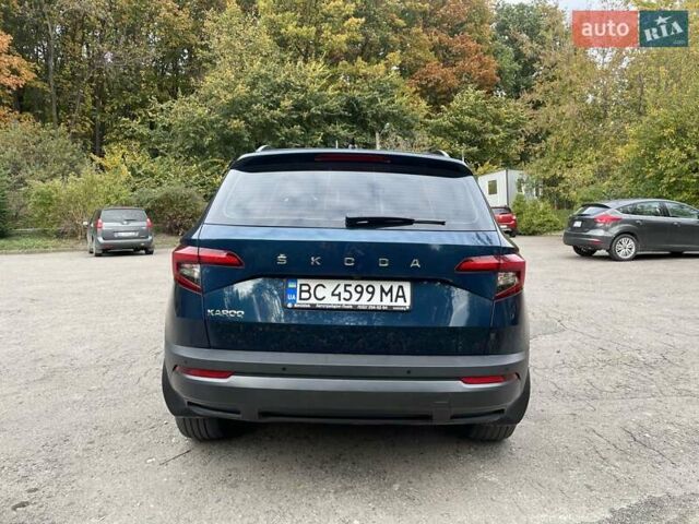 Синий Шкода Karoq, объемом двигателя 1.4 л и пробегом 30 тыс. км за 23700 $, фото 2 на Automoto.ua