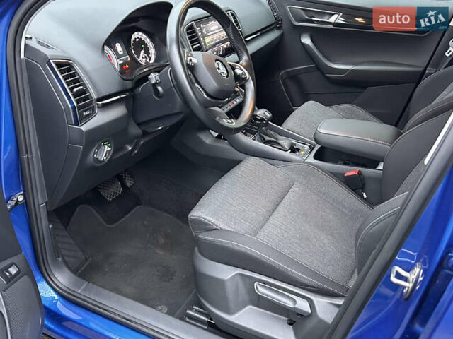 Синий Шкода Karoq, объемом двигателя 1.4 л и пробегом 57 тыс. км за 23999 $, фото 15 на Automoto.ua