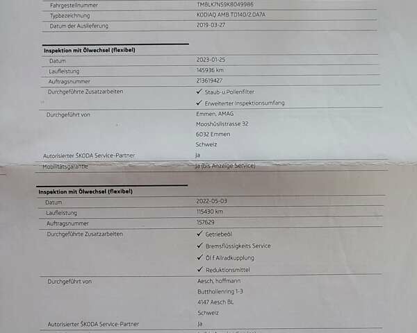 Білий Шкода Kodiaq, об'ємом двигуна 1.97 л та пробігом 215 тис. км за 27700 $, фото 56 на Automoto.ua