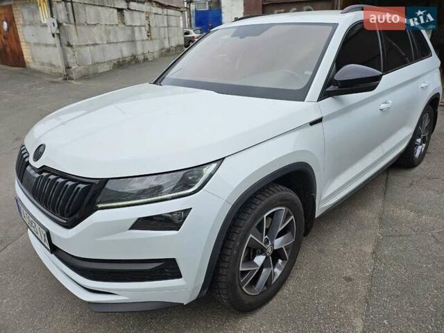 Белый Шкода Kodiaq, объемом двигателя 1.98 л и пробегом 84 тыс. км за 34000 $, фото 1 на Automoto.ua
