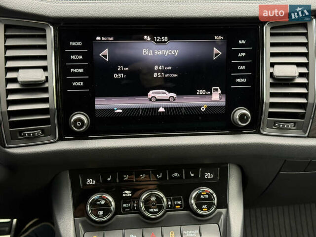 Білий Шкода Kodiaq, об'ємом двигуна 2 л та пробігом 154 тис. км за 37499 $, фото 68 на Automoto.ua