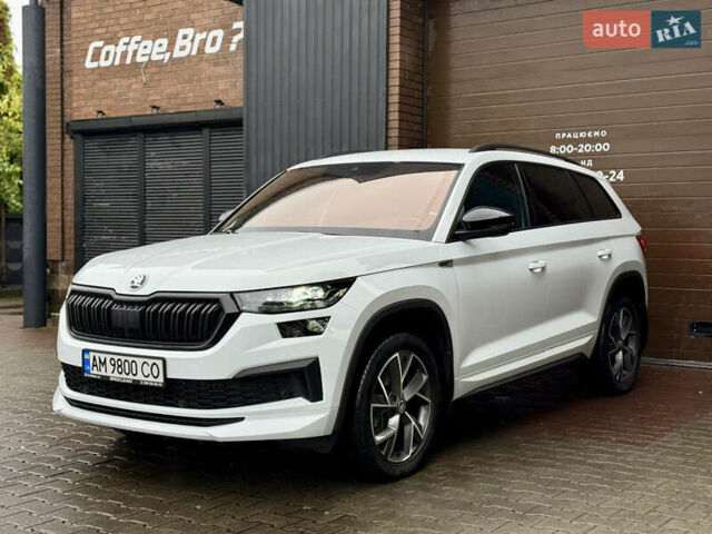 Білий Шкода Kodiaq, об'ємом двигуна 2 л та пробігом 154 тис. км за 37499 $, фото 7 на Automoto.ua