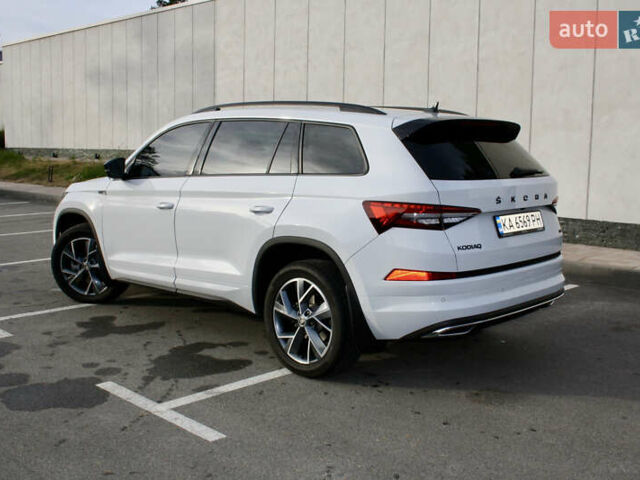 Белый Шкода Kodiaq, объемом двигателя 1.97 л и пробегом 22 тыс. км за 49500 $, фото 5 на Automoto.ua