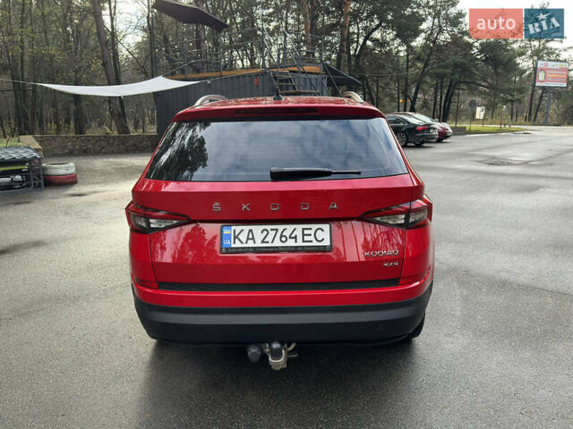 Красный Шкода Kodiaq, объемом двигателя 1.97 л и пробегом 231 тыс. км за 25500 $, фото 6 на Automoto.ua