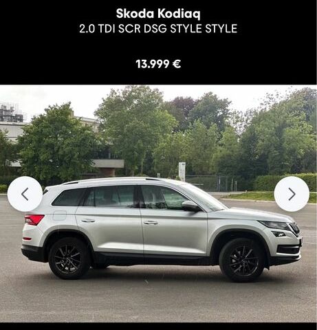 Серый Шкода Kodiaq, объемом двигателя 2 л и пробегом 280 тыс. км за 16247 $, фото 1 на Automoto.ua