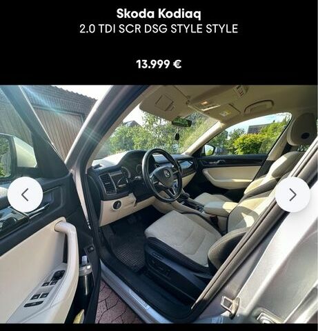 Серый Шкода Kodiaq, объемом двигателя 2 л и пробегом 280 тыс. км за 16247 $, фото 3 на Automoto.ua