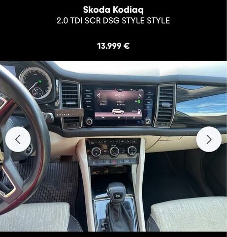 Серый Шкода Kodiaq, объемом двигателя 2 л и пробегом 280 тыс. км за 16247 $, фото 4 на Automoto.ua