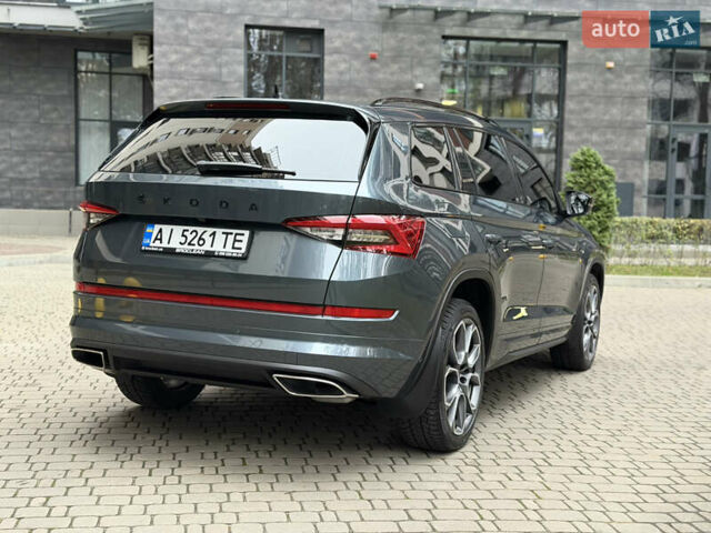 Серый Шкода Kodiaq, объемом двигателя 2 л и пробегом 210 тыс. км за 31500 $, фото 4 на Automoto.ua