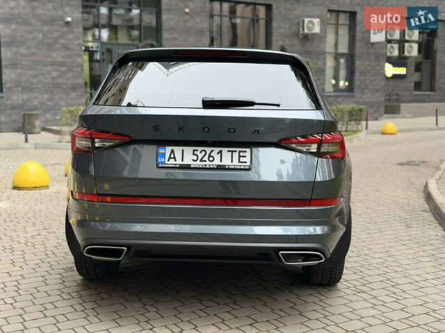 Серый Шкода Kodiaq, объемом двигателя 2 л и пробегом 210 тыс. км за 31500 $, фото 5 на Automoto.ua