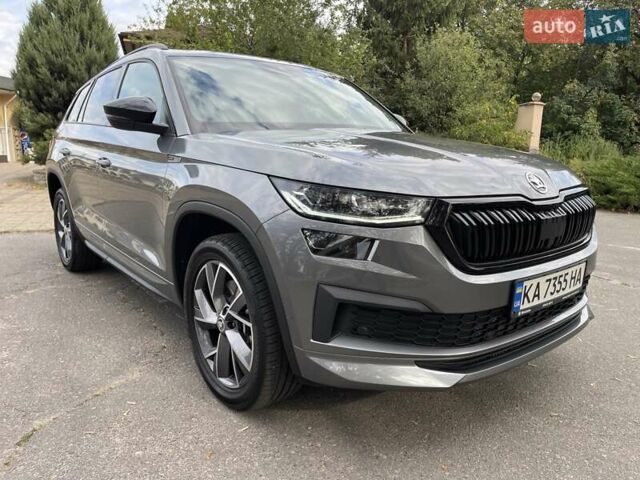 Серый Шкода Kodiaq, объемом двигателя 1.98 л и пробегом 74 тыс. км за 36000 $, фото 3 на Automoto.ua
