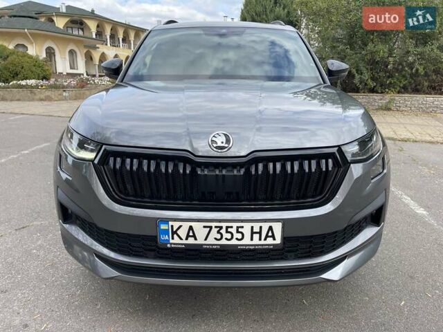 Серый Шкода Kodiaq, объемом двигателя 1.98 л и пробегом 74 тыс. км за 36000 $, фото 4 на Automoto.ua