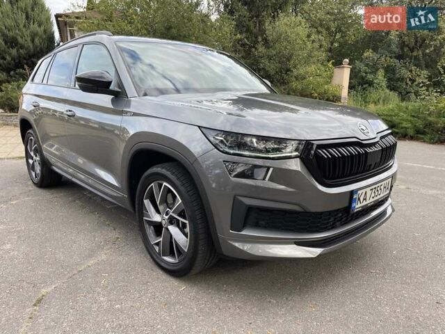 Серый Шкода Kodiaq, объемом двигателя 1.98 л и пробегом 74 тыс. км за 36000 $, фото 2 на Automoto.ua