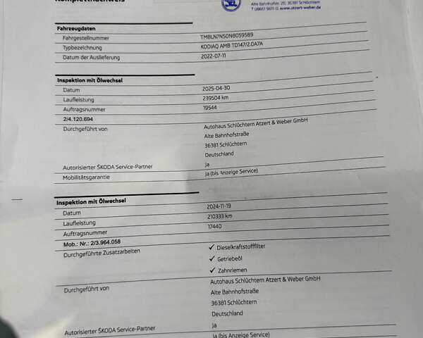 Серый Шкода Kodiaq, объемом двигателя 1.97 л и пробегом 259 тыс. км за 29499 $, фото 38 на Automoto.ua