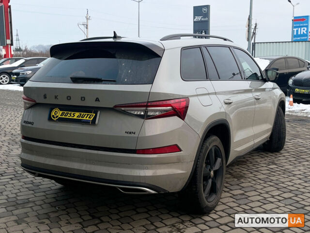 Серый Шкода Kodiaq, объемом двигателя 2 л и пробегом 34 тыс. км за 52500 $, фото 7 на Automoto.ua