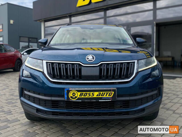 Синий Шкода Kodiaq, объемом двигателя 2 л и пробегом 132 тыс. км за 27900 $, фото 1 на Automoto.ua