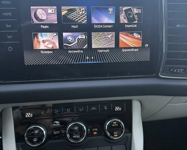 Синій Шкода Kodiaq, об'ємом двигуна 2 л та пробігом 49 тис. км за 33490 $, фото 23 на Automoto.ua