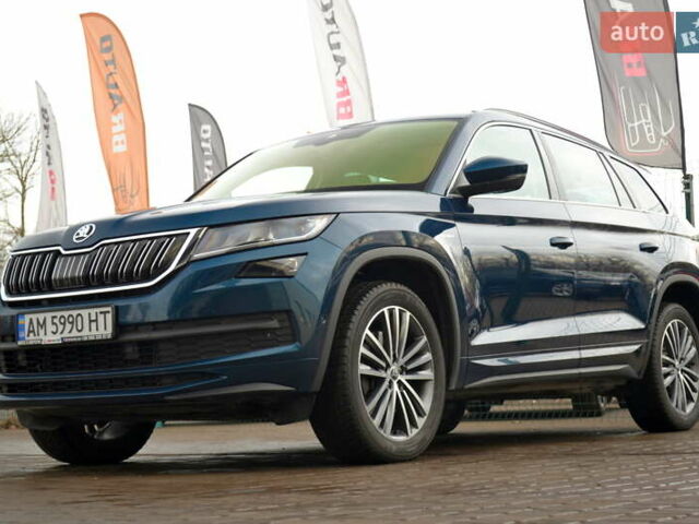 Синий Шкода Kodiaq, объемом двигателя 2 л и пробегом 164 тыс. км за 34455 $, фото 1 на Automoto.ua