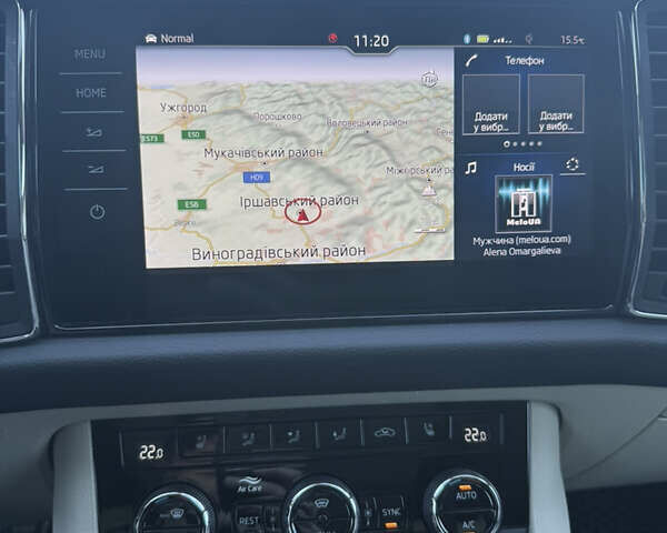 Синій Шкода Kodiaq, об'ємом двигуна 2 л та пробігом 49 тис. км за 33490 $, фото 20 на Automoto.ua