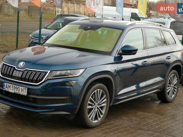 Синий Шкода Kodiaq, объемом двигателя 2 л и пробегом 164 тыс. км за 34455 $, фото 2 на Automoto.ua