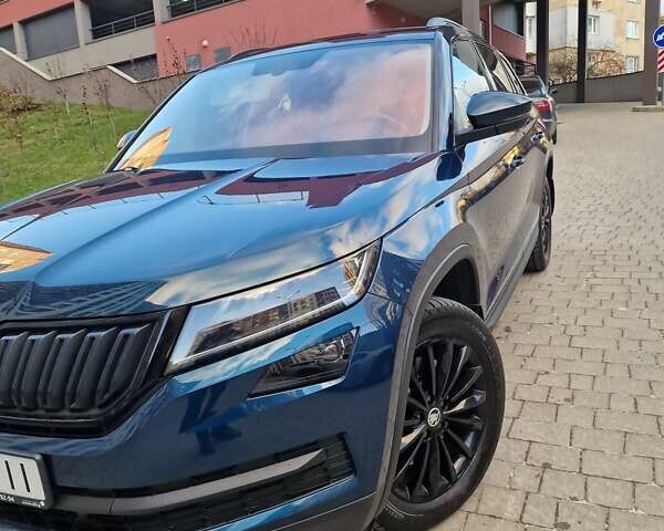 Синий Шкода Kodiaq, объемом двигателя 1.97 л и пробегом 63 тыс. км за 32200 $, фото 1 на Automoto.ua