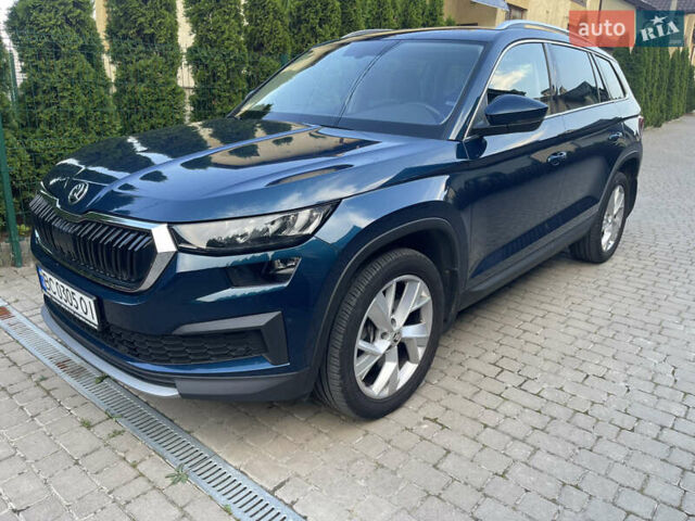 Синий Шкода Kodiaq, объемом двигателя 1.98 л и пробегом 56 тыс. км за 35500 $, фото 1 на Automoto.ua