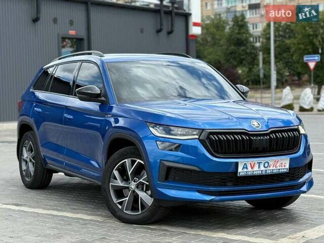 Синий Шкода Kodiaq, объемом двигателя 1.97 л и пробегом 47 тыс. км за 39500 $, фото 7 на Automoto.ua