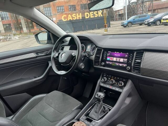 Синий Шкода Kodiaq, объемом двигателя 2 л и пробегом 98 тыс. км за 30800 $, фото 14 на Automoto.ua