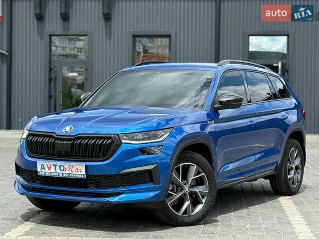 Синий Шкода Kodiaq, объемом двигателя 1.97 л и пробегом 47 тыс. км за 39500 $, фото 2 на Automoto.ua