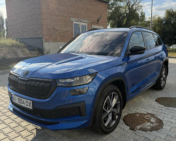 Синий Шкода Kodiaq, объемом двигателя 1.98 л и пробегом 71 тыс. км за 39500 $, фото 1 на Automoto.ua