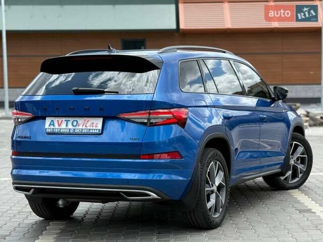 Синій Шкода Kodiaq, об'ємом двигуна 1.97 л та пробігом 47 тис. км за 39700 $, фото 12 на Automoto.ua