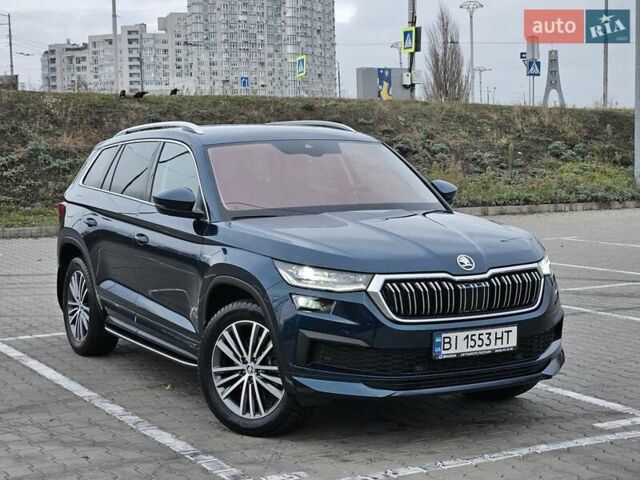 Синий Шкода Kodiaq, объемом двигателя 1.97 л и пробегом 48 тыс. км за 43800 $, фото 3 на Automoto.ua