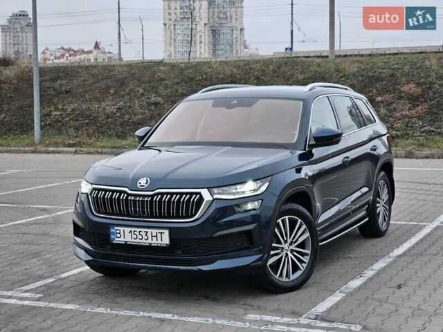 Синий Шкода Kodiaq, объемом двигателя 1.97 л и пробегом 48 тыс. км за 43800 $, фото 1 на Automoto.ua