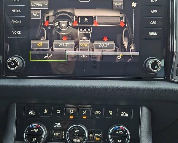 Синий Шкода Kodiaq, объемом двигателя 1.97 л и пробегом 48 тыс. км за 43800 $, фото 64 на Automoto.ua