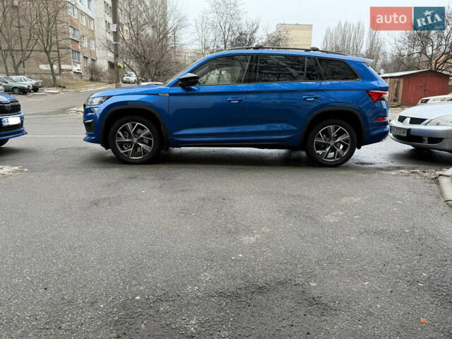 Шкода Kodiaq 2024 в Киеве на Automoto.ua Синий Шкода Kodiaq, объемом двигателя 1.97 л и пробегом 13 тыс. км за 49200 $, фото 10 на Automoto.ua