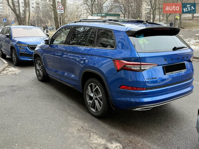 Шкода Kodiaq 2024 в Киеве на Automoto.ua Синий Шкода Kodiaq, объемом двигателя 1.97 л и пробегом 13 тыс. км за 49200 $, фото 8 на Automoto.ua