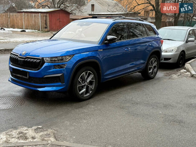 Шкода Kodiaq 2024 в Киеве на Automoto.ua Синий Шкода Kodiaq, объемом двигателя 1.97 л и пробегом 13 тыс. км за 49200 $, фото 9 на Automoto.ua