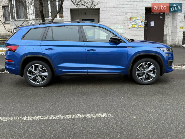 Шкода Kodiaq 2024 в Киеве на Automoto.ua Синий Шкода Kodiaq, объемом двигателя 1.97 л и пробегом 13 тыс. км за 49200 $, фото 6 на Automoto.ua