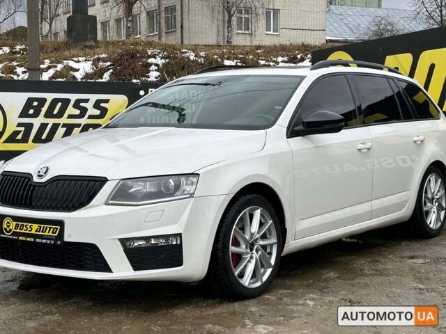 Белый Шкода Octavia A7, объемом двигателя 2 л и пробегом 237 тыс. км за 14700 $, фото 2 на Automoto.ua