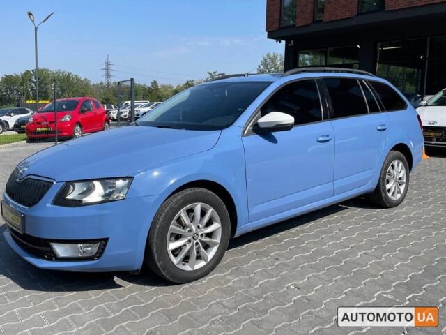 Синий Шкода Octavia A7, объемом двигателя 2 л и пробегом 329 тыс. км за 12600 $, фото 4 на Automoto.ua
